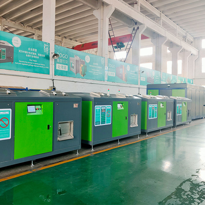 Otomatik Organik Atık Kompostlama Makinesi Mutfak Gıda Atıkları Geri Dönüşüm Makinası 500KG / Gün